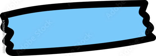 Blue Tape Label Banner