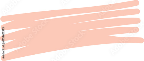 Peach Highlighter Brush Stroke