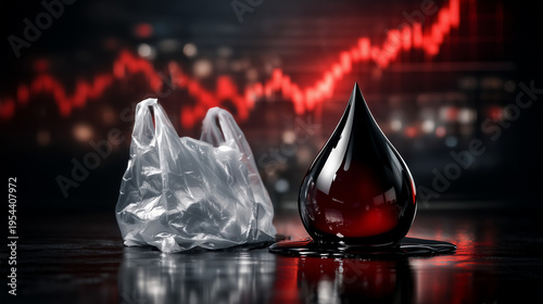 Plastic Bag and Oil Drop: A...