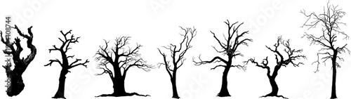 Spooky Dead Tree Silhouettes Collection
