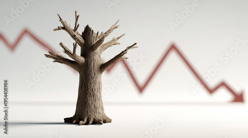 Economic Downturn Symbol: A...