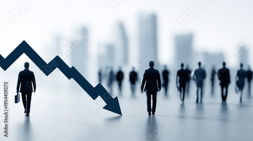 Economic Downturn: Silhouet...