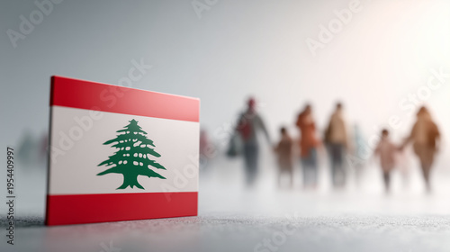 Lebanon: The iconic flag of...