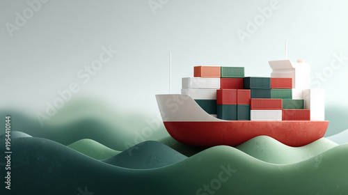 Shipping Logistics Concept:...