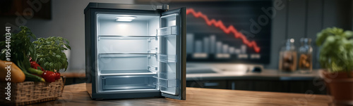 Empty Refrigerator with Foo...