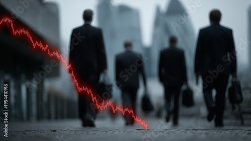 Economic Downturn: Silhouet...