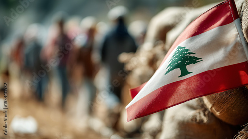 Lebanese Flag in Focus: The...