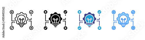 Trial And Error icon set multiple style collection