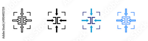 Constraint  icon set multiple style collection