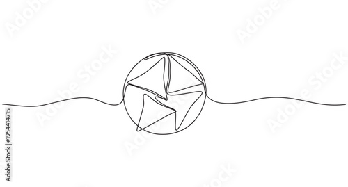 Fast Food Samosa Line Art Vector Illustration,Samosa Snack Outline Drawing Minimal Line Art,Indian Street Food Samosa Line Art Illustration