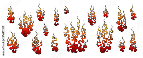 どろどろ火の玉セット_炎