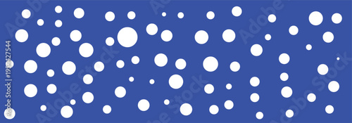 Set of different size white seamless polka dots patterns on a colorful background. Polka dot vector pattern used in branding for children items, toys, packaging, textile and graphic design. EPS 10.