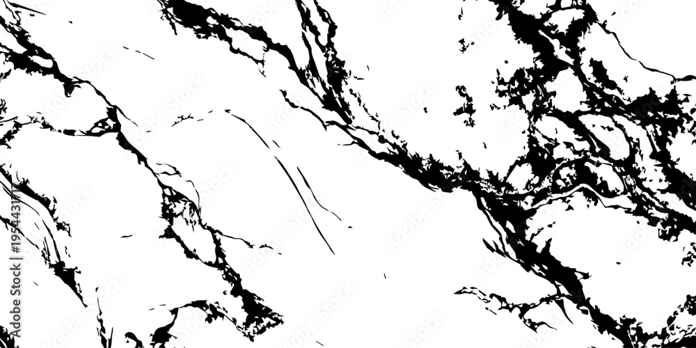 Fototapeta premium High resolution white marble texture with natural black veins luxury stone surface background