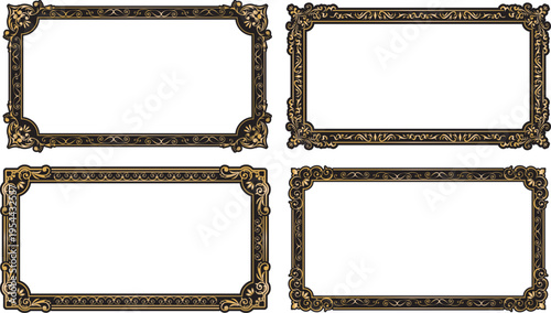 アンティーク　ビンテージ　フレーム飾り枠