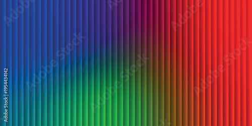 A vibrant spectrum of vertical stripes showcasing the full range of rainbow colors, high-quality professional