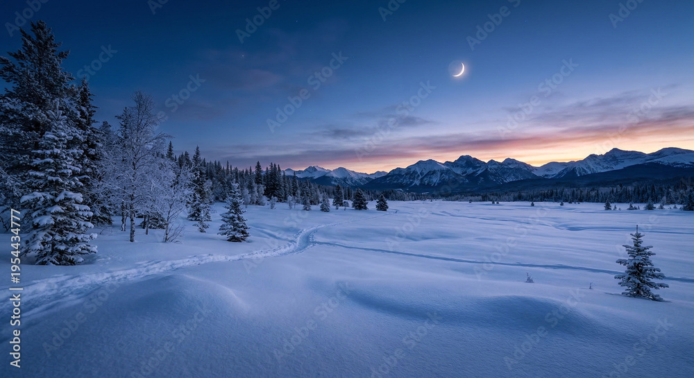 Fototapeta premium snow field