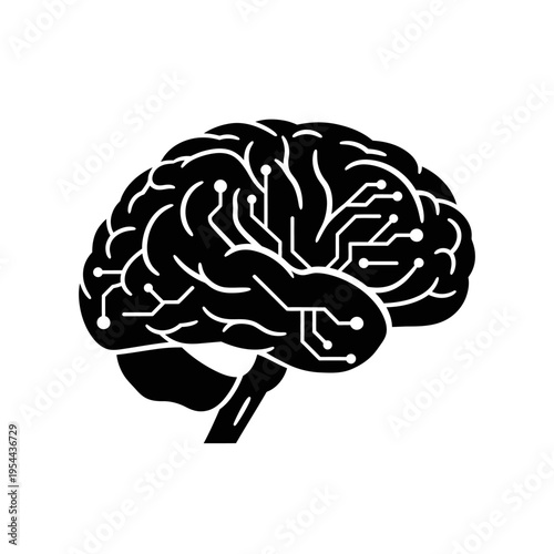 human brain vector illustration