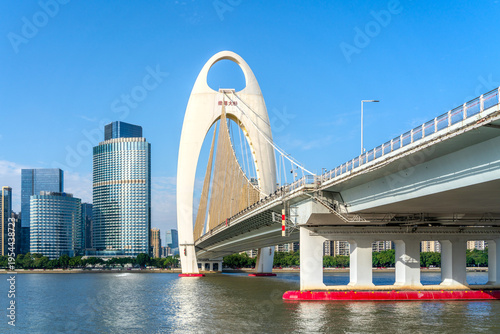 Liehe Bridge Guangzhou - Modern Cable-Stayed Bridge Over Pearl River