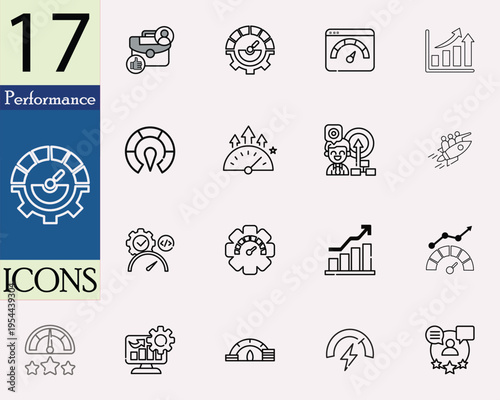 Speed and Productivity Performance Icon – EPS Graphic