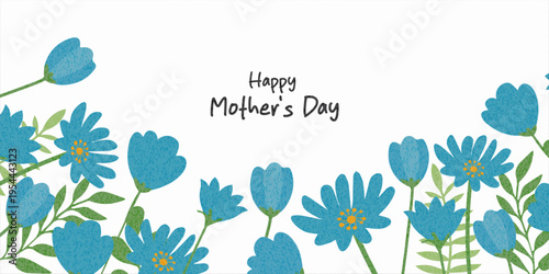 Spring and Mother's Day or summer templates with beautiful blossom flowers and nature. set of cards with cute meadow flowers. Floral botanical for holiday poster, invitation, social media post, Easter