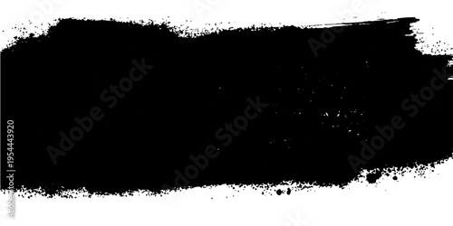 A striking visual of a bold black brushstroke, full of texture, perfect for adding a touch of edgy design to any project.