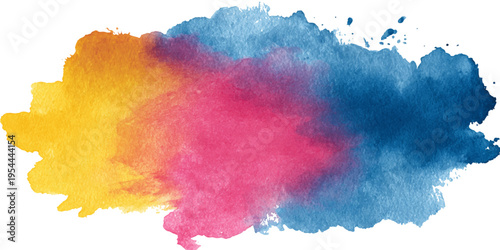 An abstract explosion of vibrant watercolor hues blending seamlessly together creating an eye-catching, unique visual experience.