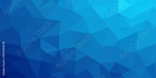 Abstract blue geometric triangle pattern background with modern digital design style