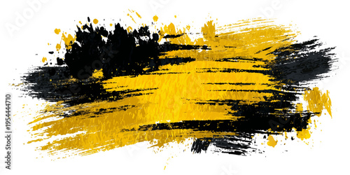 A bold and artistic gold and black brushstroke, full of vibrant energy, perfect for adding a touch of sophistication and dynamic flair to any project.