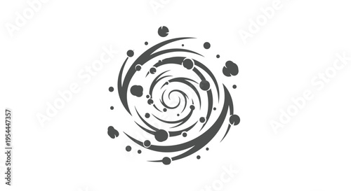 Abstract swirling design resembling a galaxy or spiral nebula
