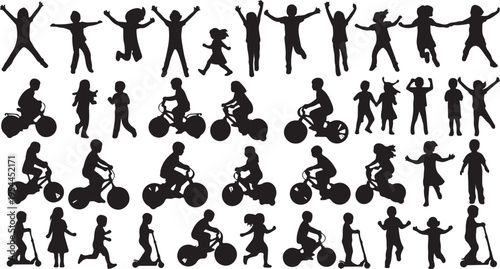 Kids of Different Nationalities Painting and Drawing with Brushes and Pencils on White Wall Vector Illustration