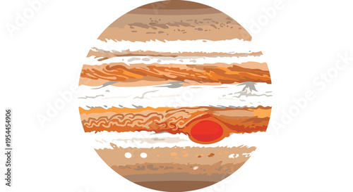 Jupiter Planet in the Solar System.