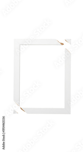 A white envelope with a gold foil seal isolated on transparent background