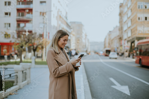 Smiling woman enjoys her sm...