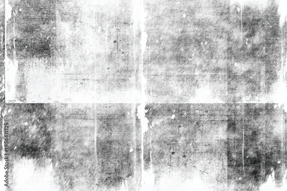 Naklejka premium Black and white grunge abstract background. Grungy frame. Vector illustration 