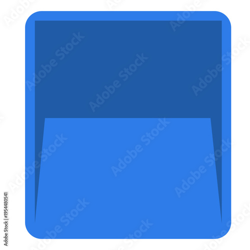 Blue paint tray icon for painting work, labor day, construction tools, home improvement, skilled trades, professional equipment, renovation projects, and decorative craftsmanship.