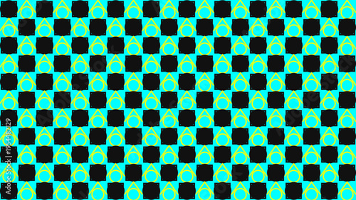 Abstract Neon Black and Cyan Geometric Pattern vector background