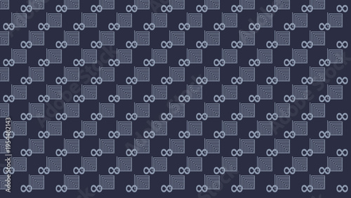 Infinity Symbols Pattern on Checkered Background vector background