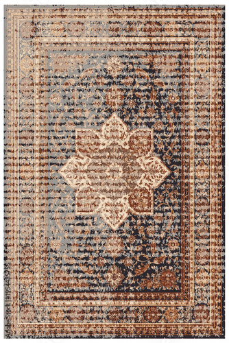Folk style traditional printed Carpet with trending colors and texture in high resolution
