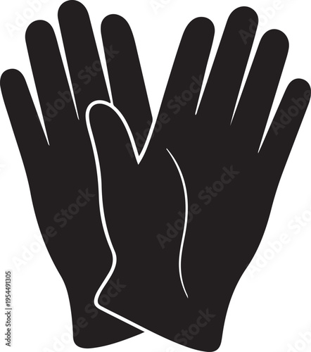 Icon of protective gloves.