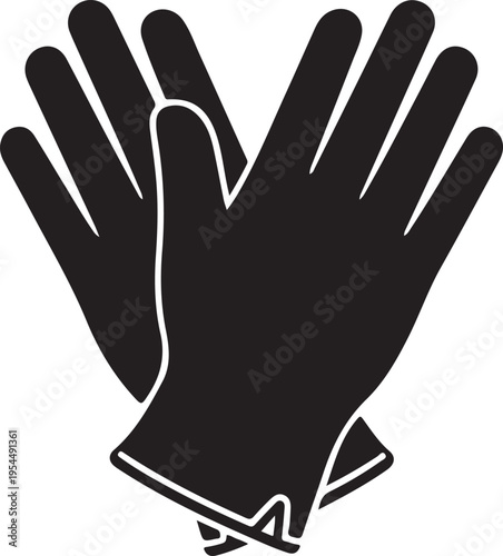Icon of protective gloves.