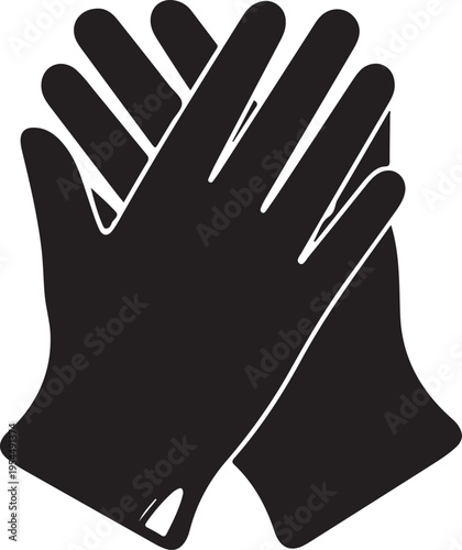Icon of protective gloves.