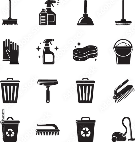 Keep Clean Vector Icon Set