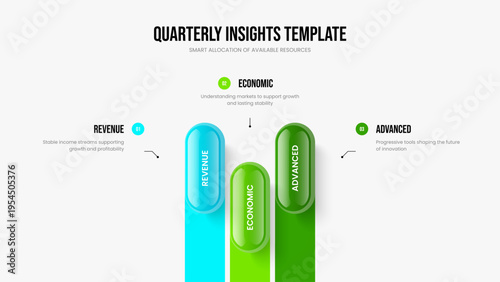 Modern Forecast Slideshow Design Vector Illustration. Creative Plan Three Step Infographic Frame Layout. Digital Strategy 3 Element Diagram Presentation Template.