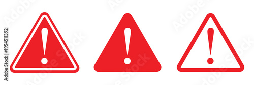 Road Safety Warning Triangle Icons with Yellow Caution Signs and Alert Symbol Collection