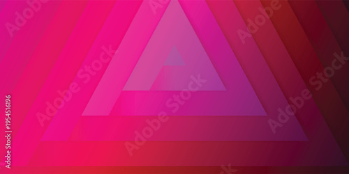 Abstract background with radiant vibrant magenta to pink crystal polygon pattern.