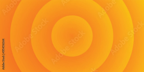 Abstract background with radiant warm orange to yellow fluid concentric circular layers.