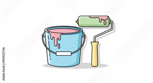 Paint Bucket and Roller Tools.
