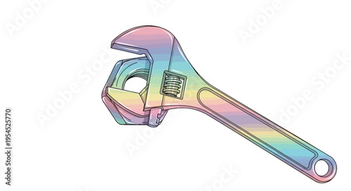 Adjustable Wrench Tool for Tightening Bolts.