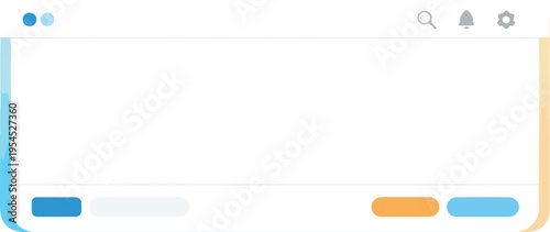 Announcement Board Panel For Text Illustration featuring Modern Digital Notice Board and UI Content Box for Office, Education, and Web Interface Design