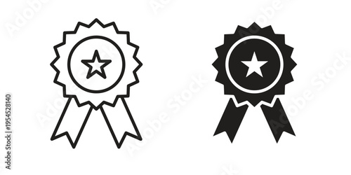 Badge icon collection on white background. Vector icon art.